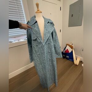 Pretty little things snakeskin trenchcoat